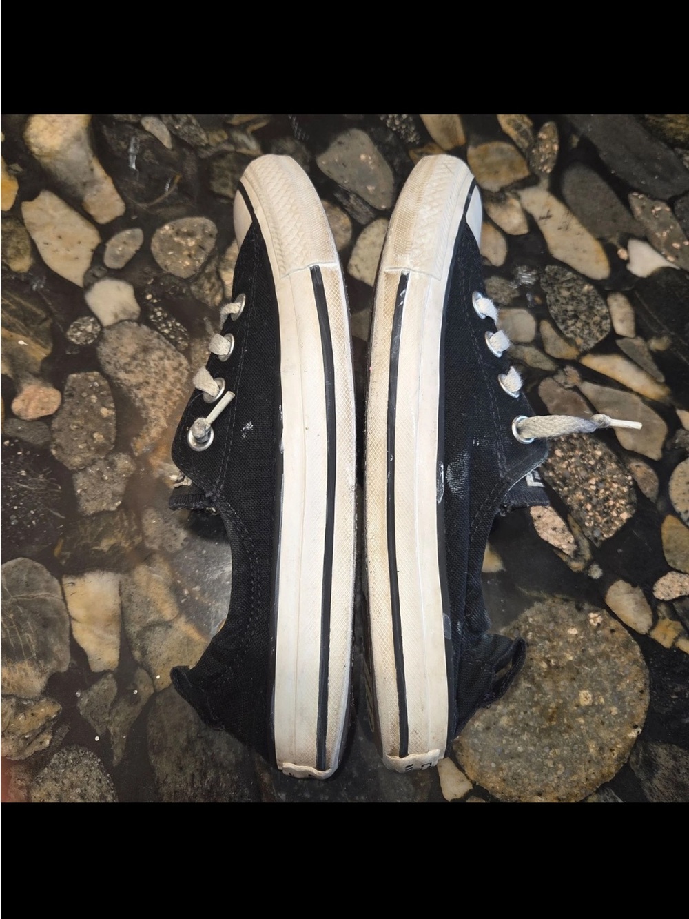 Converse Chuck Taylor All Star Shoreline Slip On Women Black Sneakers Size 7 - Picture 6 of 8